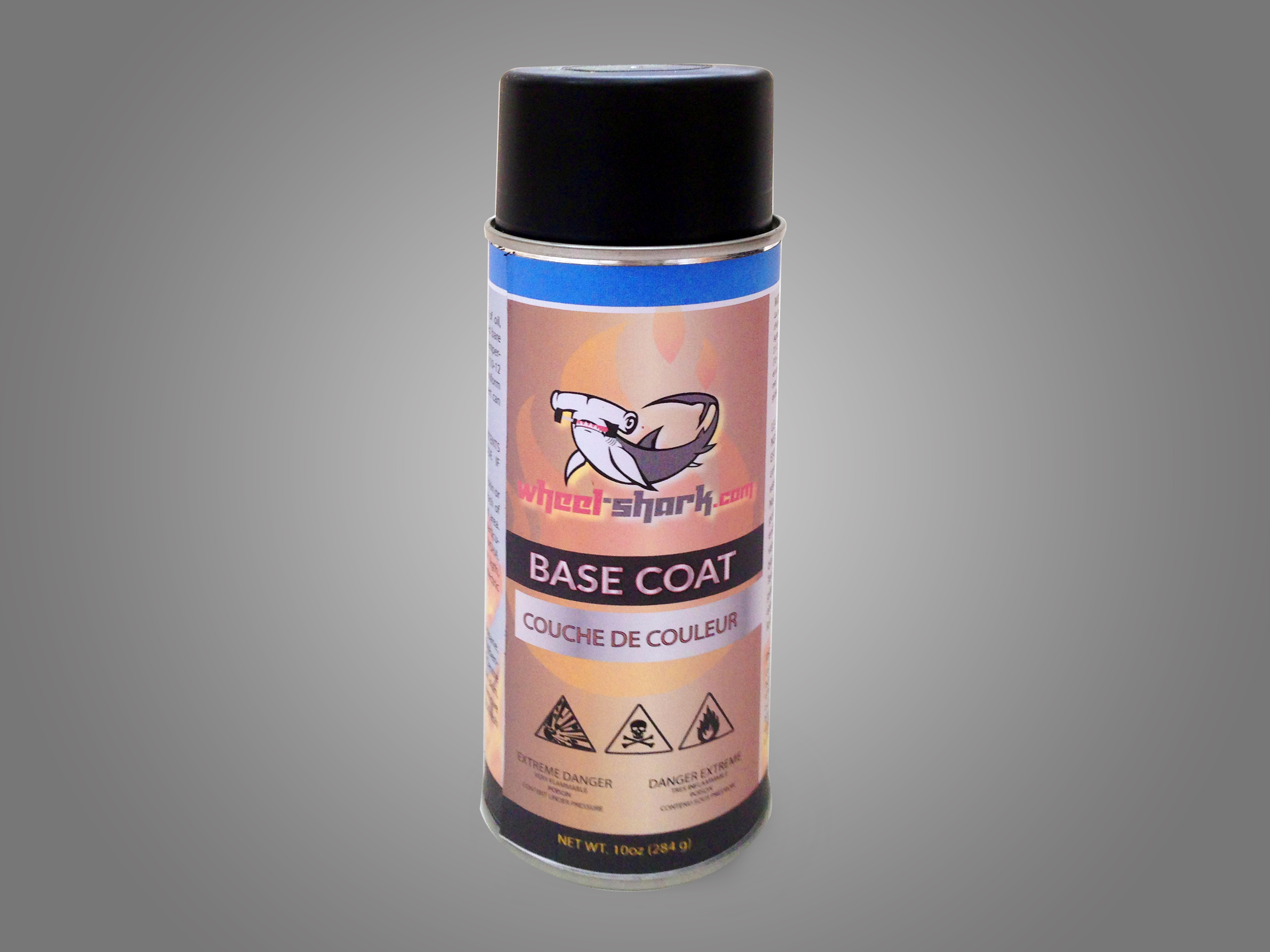 Black base coat spray can Wheel Repair